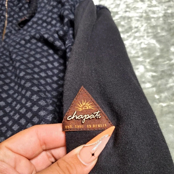 Chapati Black Full Zip Hoodie - Picture 8 of 11